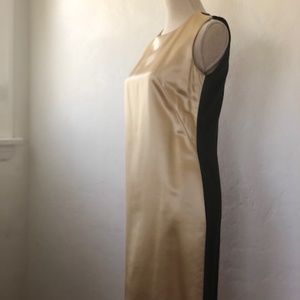Balenciaga vintage Le Dix gold silk satin dress